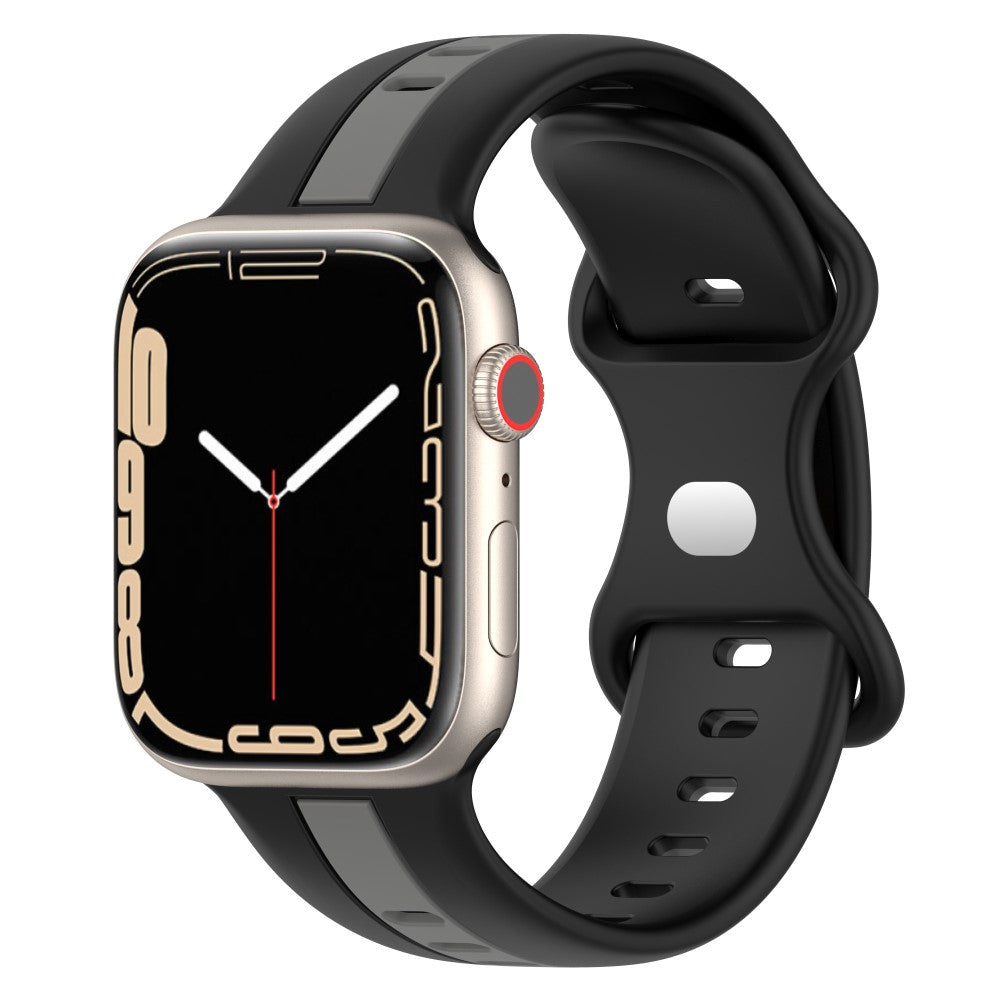 Meget Skøn Silikone Universal Rem passer til Apple Smartwatch - Sort#serie_6