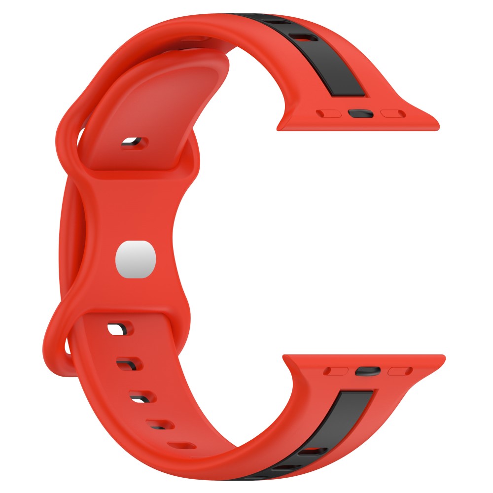 Meget Skøn Silikone Universal Rem passer til Apple Smartwatch - Rød#serie_8