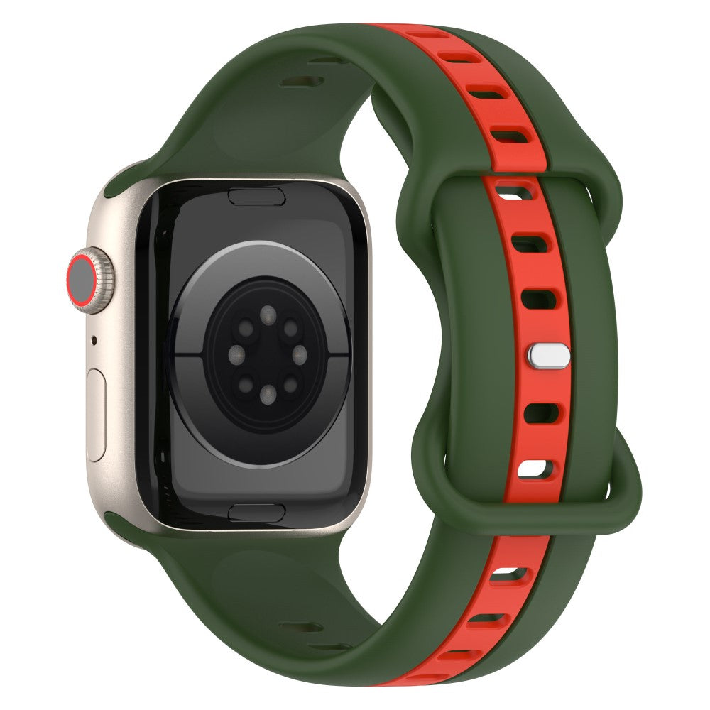 Meget Skøn Silikone Universal Rem passer til Apple Smartwatch - Grøn#serie_9