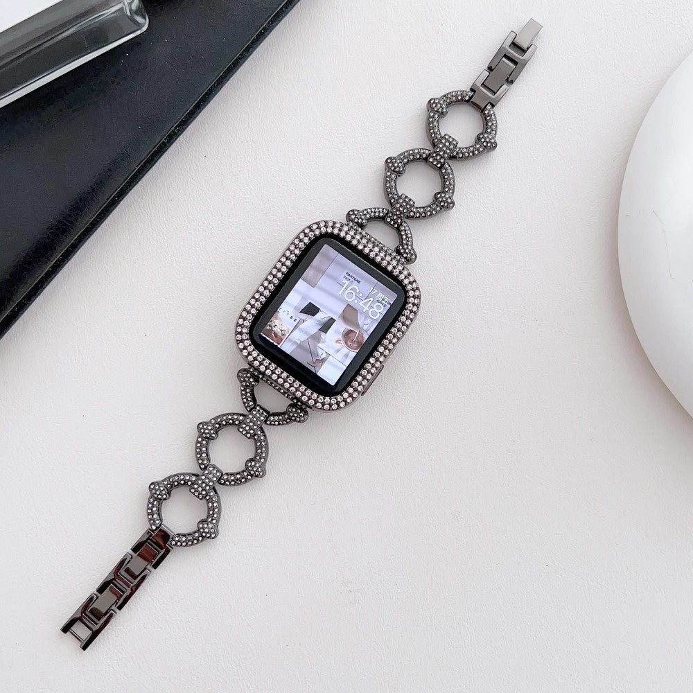 Mega Elegant Metal Universal Rem passer til Apple Smartwatch - Sort#serie_3