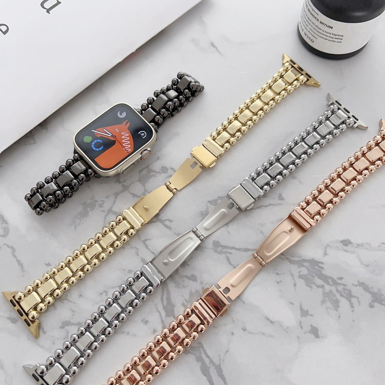 Stilfuld Metal Universal Rem passer til Apple Smartwatch - Pink#serie_3
