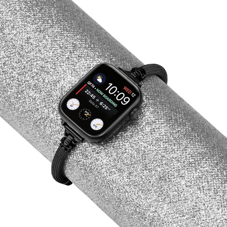 Super Smuk Metal Universal Rem passer til Apple Smartwatch - Sort#serie_1