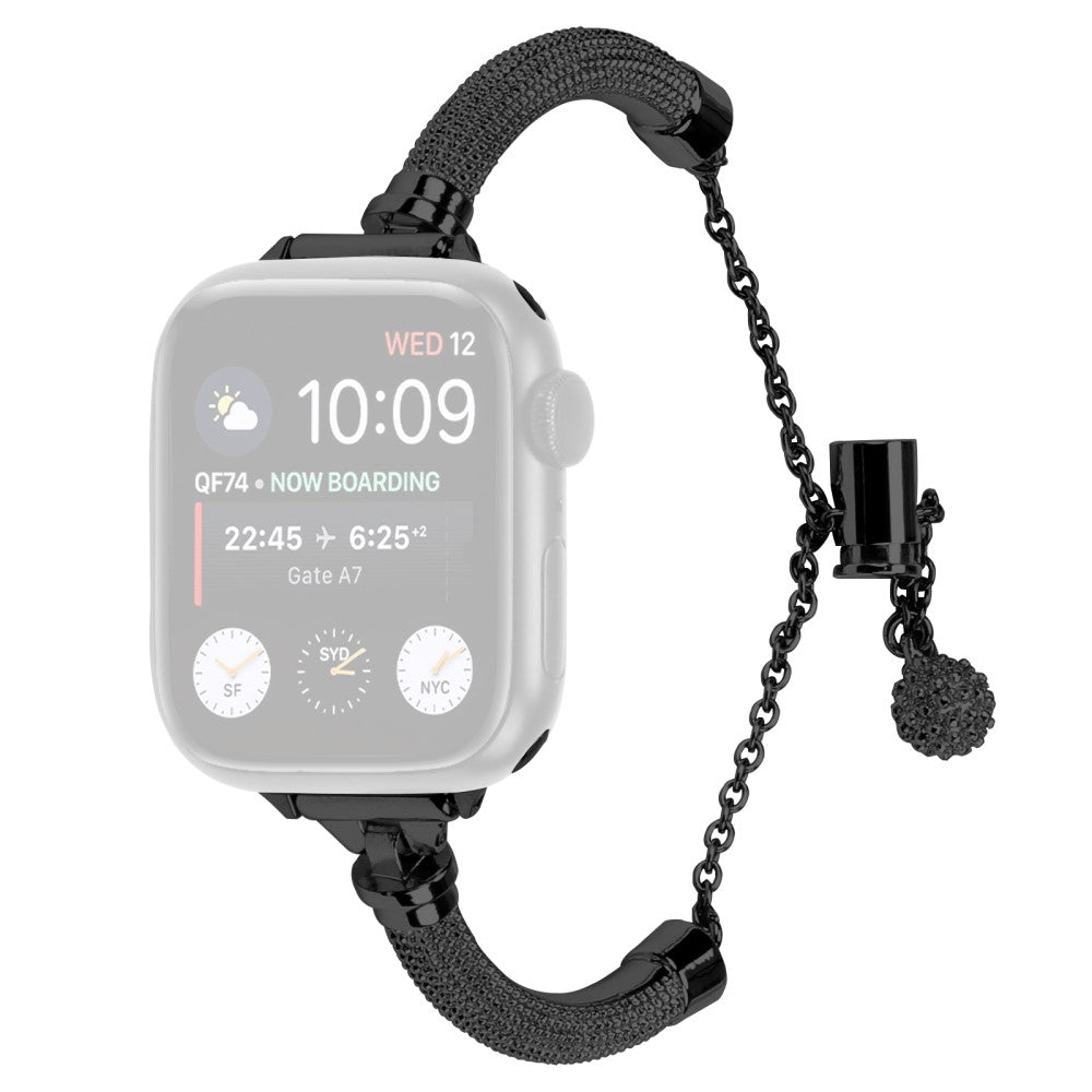 Super Smuk Metal Universal Rem passer til Apple Smartwatch - Sort#serie_1