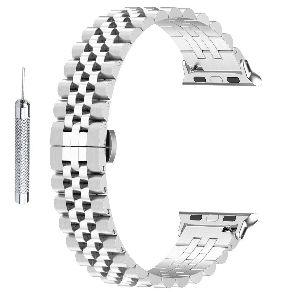 Cool Metal Universal Rem passer til Apple Smartwatch - Sølv#serie_275