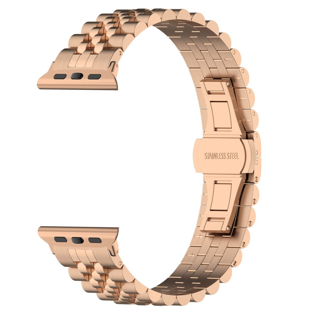 Meget Hårdfør Metal Universal Rem passer til Apple Smartwatch - Pink#serie_5