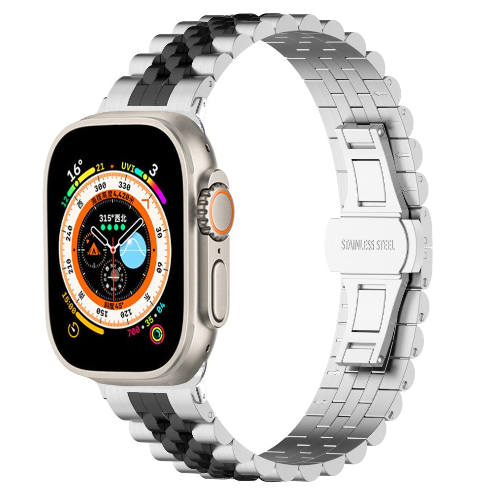 Meget Hårdfør Metal Universal Rem passer til Apple Smartwatch - Sølv#serie_6