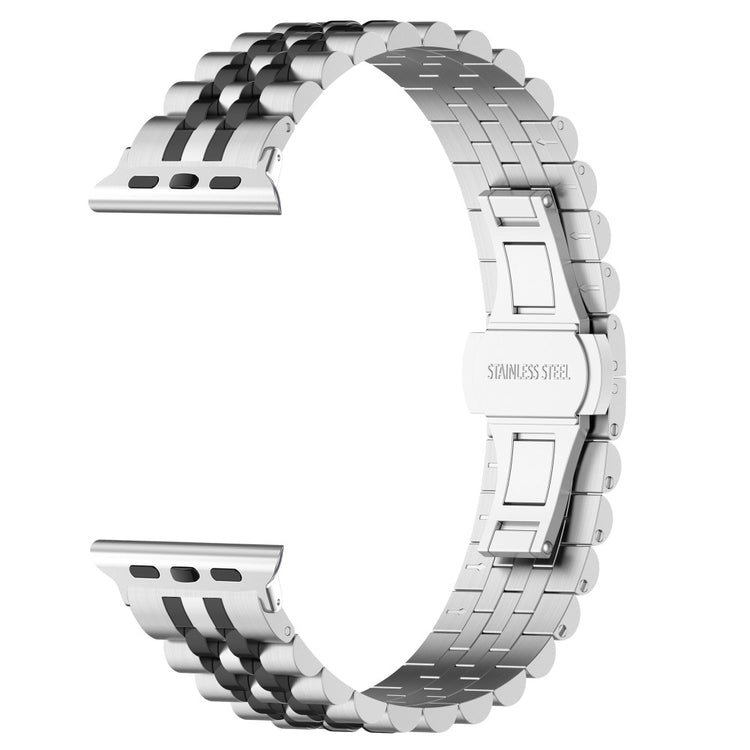 Meget Hårdfør Metal Universal Rem passer til Apple Smartwatch - Sølv#serie_7