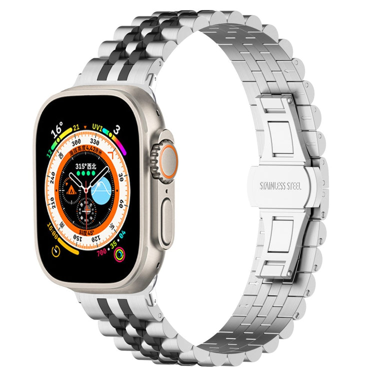 Meget Hårdfør Metal Universal Rem passer til Apple Smartwatch - Sølv#serie_7