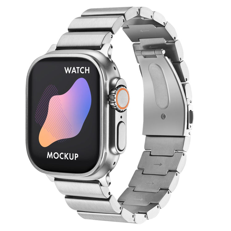 Super Sejt Metal Universal Rem passer til Apple Smartwatch - Sølv#serie_3