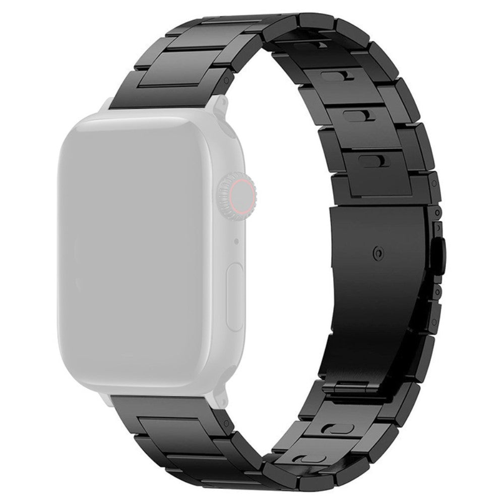 Meget Slidstærk Metal Universal Rem passer til Apple Smartwatch - Sort#serie_1
