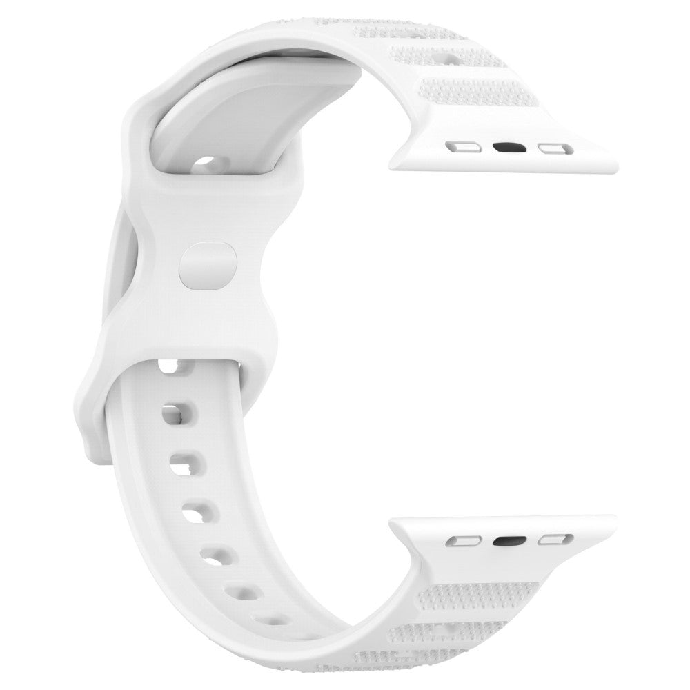 Elegant Metal Og Silikone Universal Rem passer til Apple Smartwatch - Hvid#serie_2