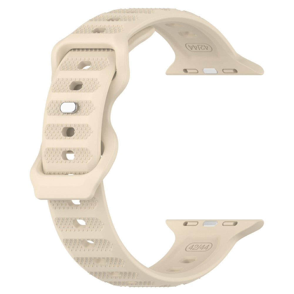 Elegant Metal Og Silikone Universal Rem passer til Apple Smartwatch - Hvid#serie_8