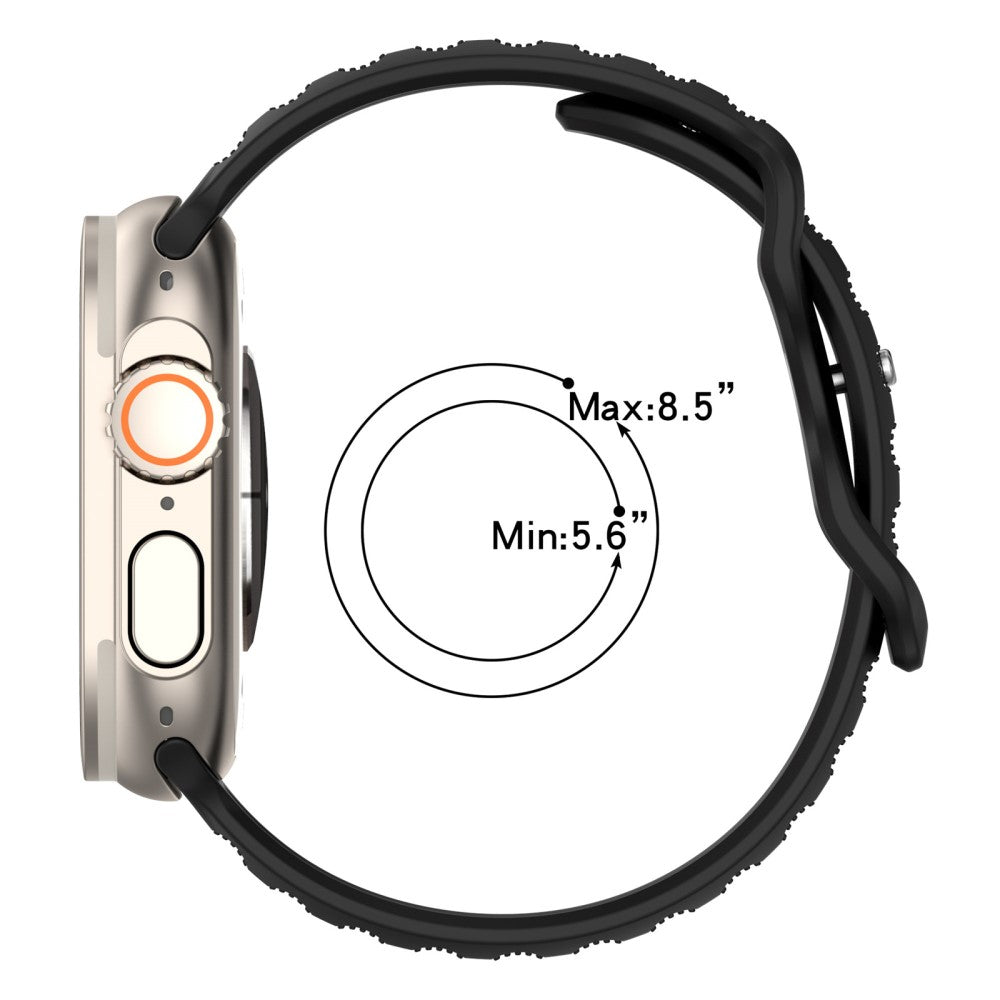 Elegant Metal Og Silikone Universal Rem passer til Apple Smartwatch - Hvid#serie_8
