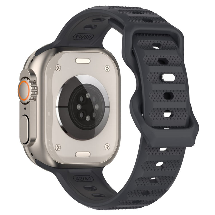 Elegant Metal Og Silikone Universal Rem passer til Apple Smartwatch - Sølv#serie_9