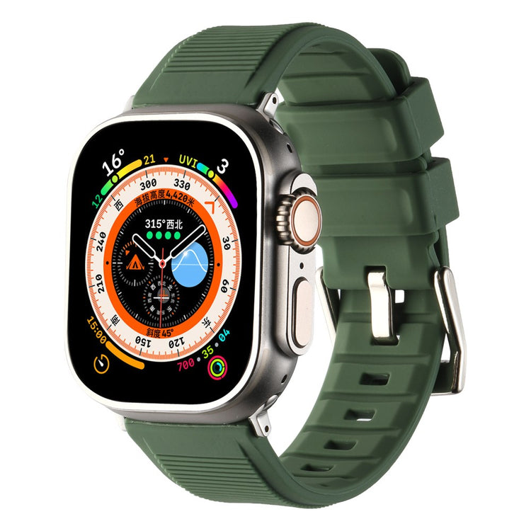 Skøn Silikone Universal Rem passer til Apple Smartwatch - Grøn#serie_5