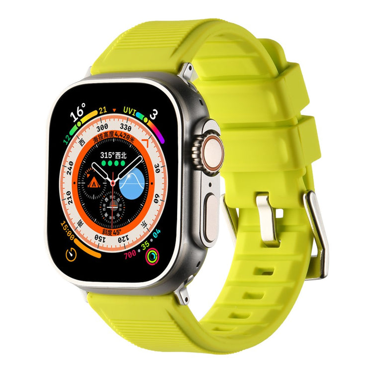 Skøn Silikone Universal Rem passer til Apple Smartwatch - Grøn#serie_8