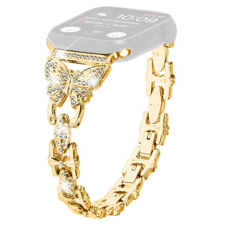 Meget Fint Metal Universal Rem passer til Apple Smartwatch - Guld#serie_2