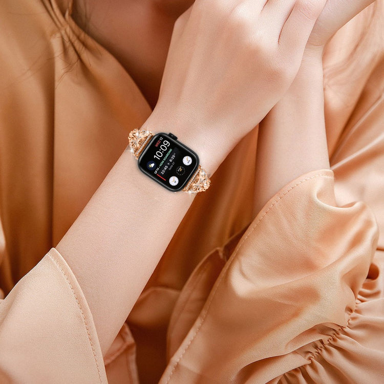Meget Fint Metal Universal Rem passer til Apple Smartwatch - Pink#serie_3