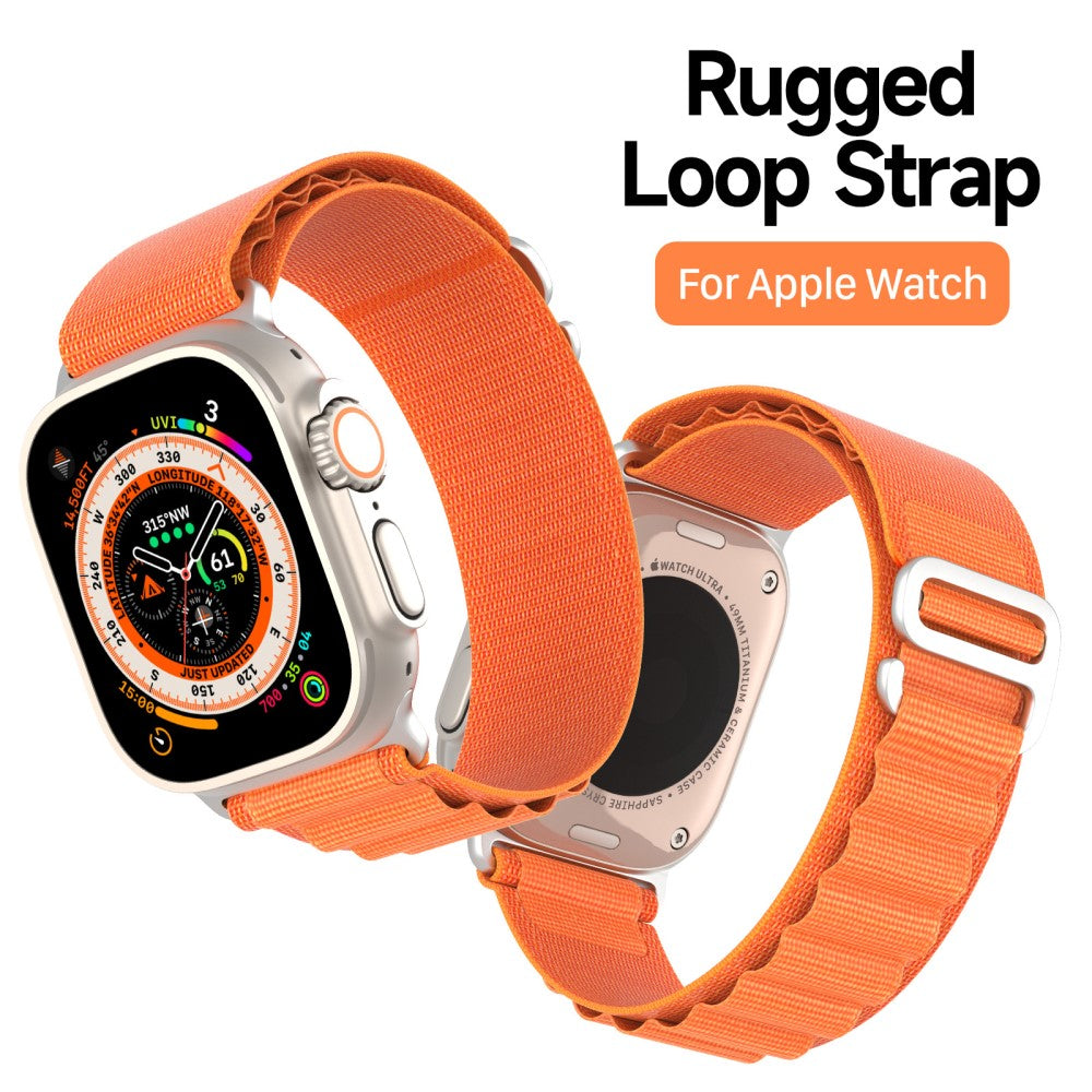 Vildt Fed Metal Og Nylon Universal Rem passer til Apple Smartwatch - Orange#serie_3