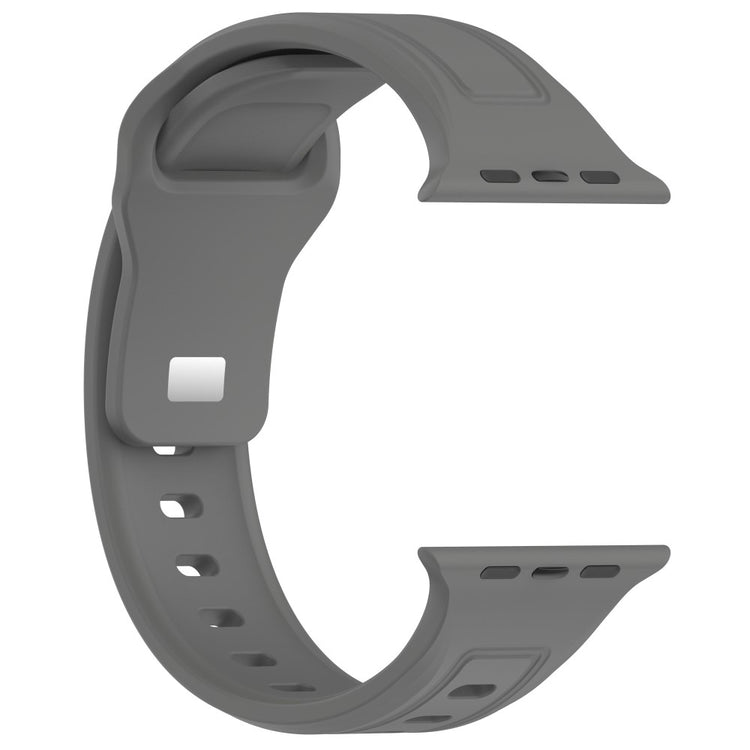 Fremragende Silikone Universal Rem passer til Apple Smartwatch - Sølv#serie_10