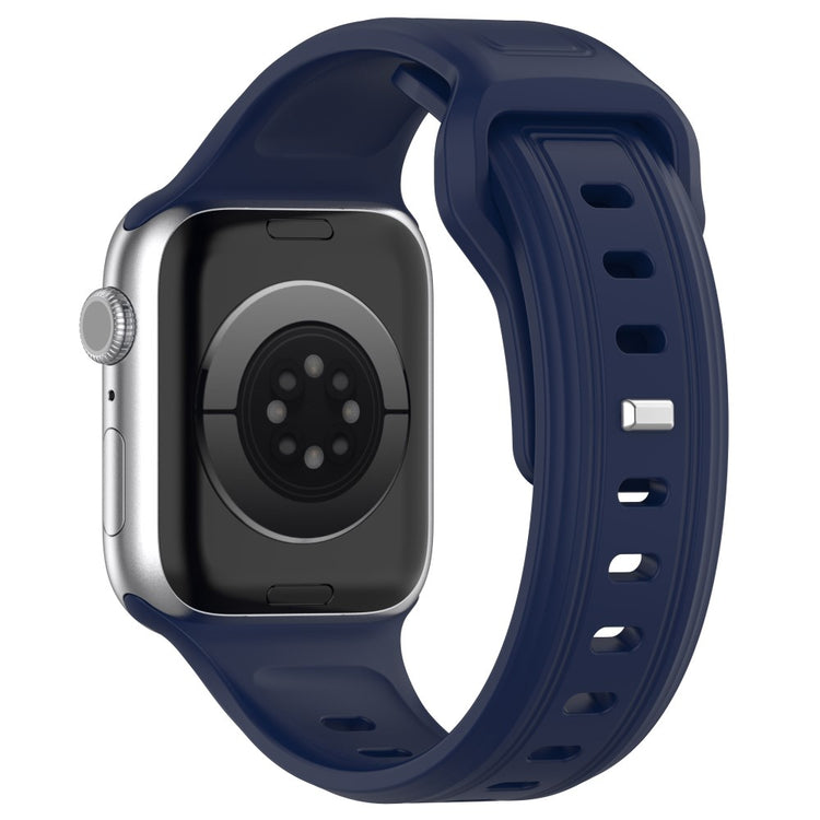 Fremragende Silikone Universal Rem passer til Apple Smartwatch - Blå#serie_11