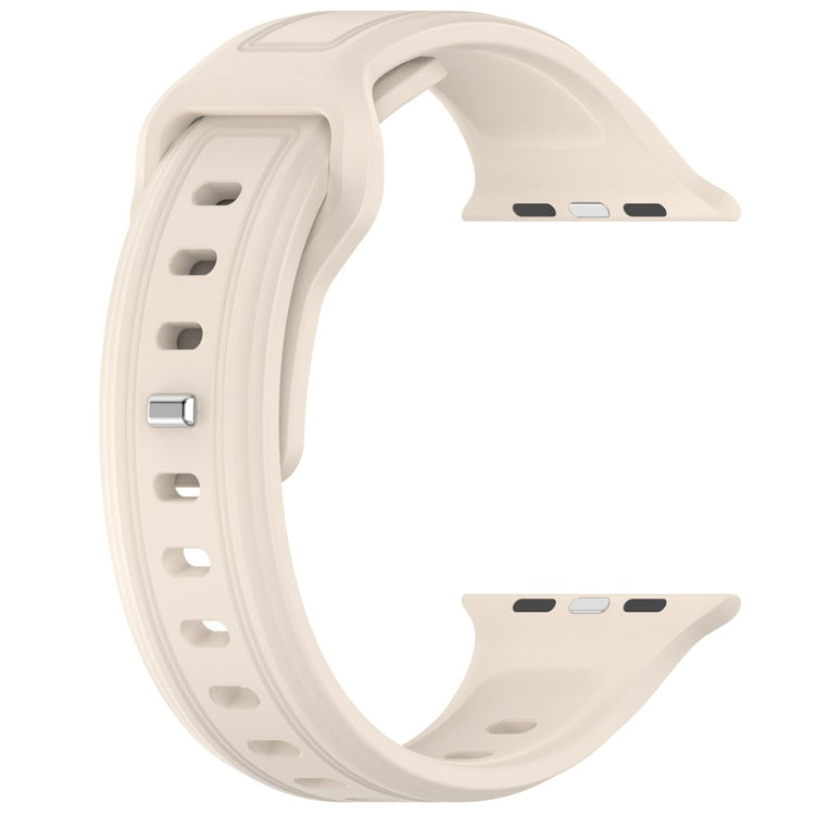 Fremragende Silikone Universal Rem passer til Apple Smartwatch - Hvid#serie_12