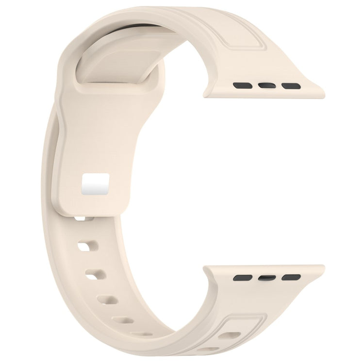 Fremragende Silikone Universal Rem passer til Apple Smartwatch - Hvid#serie_12