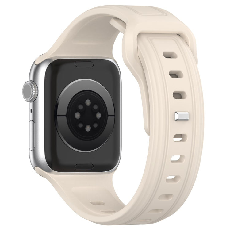 Fremragende Silikone Universal Rem passer til Apple Smartwatch - Hvid#serie_12