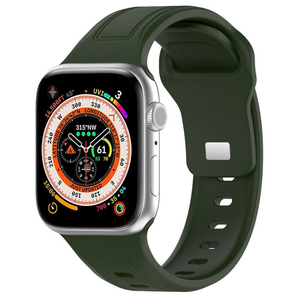 Fremragende Silikone Universal Rem passer til Apple Smartwatch - Grøn#serie_13