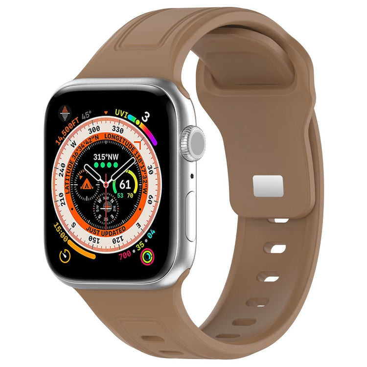 Fremragende Silikone Universal Rem passer til Apple Smartwatch - Brun#serie_15