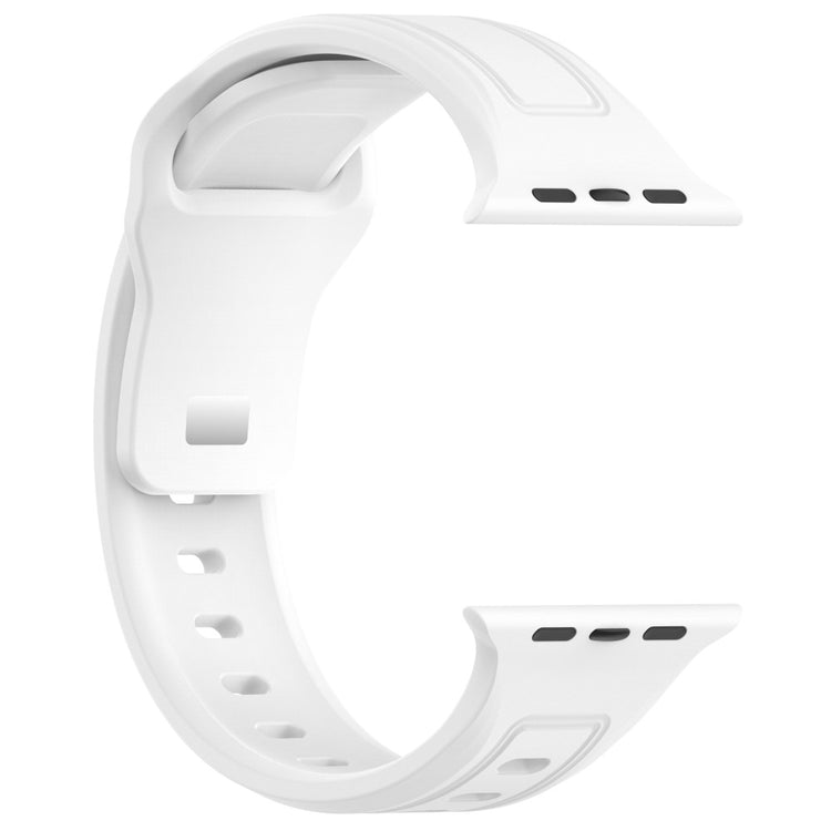 Fremragende Silikone Universal Rem passer til Apple Smartwatch - Hvid#serie_2