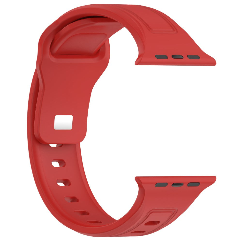Fremragende Silikone Universal Rem passer til Apple Smartwatch - Rød#serie_4