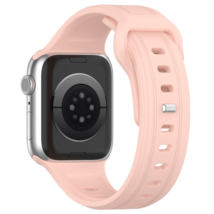 Fremragende Silikone Universal Rem passer til Apple Smartwatch - Pink#serie_7