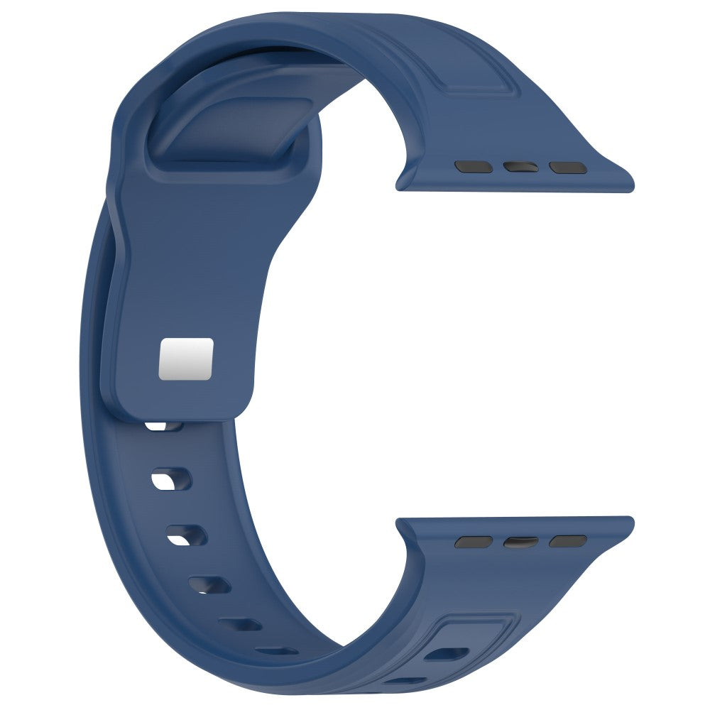 Fremragende Silikone Universal Rem passer til Apple Smartwatch - Blå#serie_9