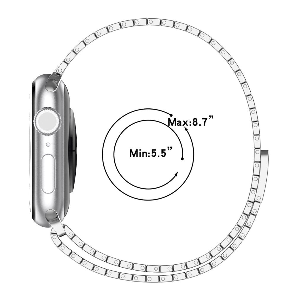 Rigtigt Elegant Metal Universal Rem passer til Apple Smartwatch - Sort#serie_1