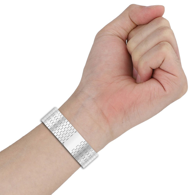 Rigtigt Elegant Metal Universal Rem passer til Apple Smartwatch - Blå#serie_3