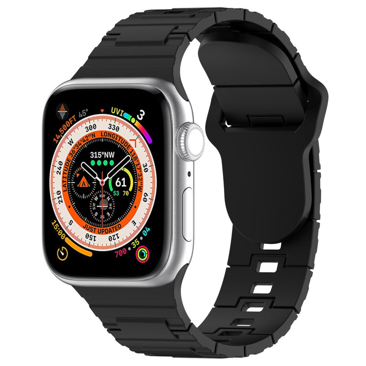 Vildt Sejt Silikone Universal Rem passer til Apple Smartwatch - Sort#serie_1