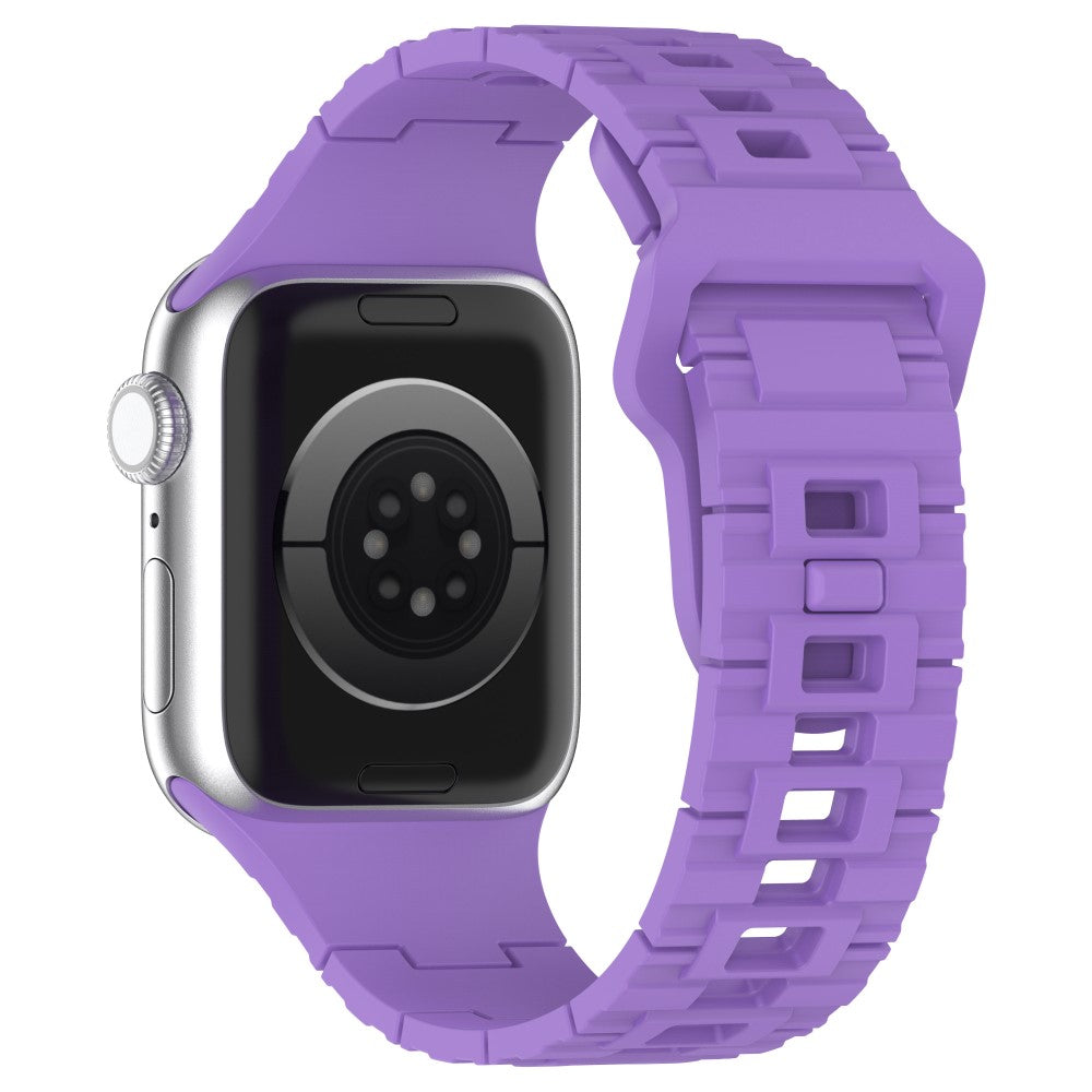 Vildt Sejt Silikone Universal Rem passer til Apple Smartwatch - Lilla#serie_6