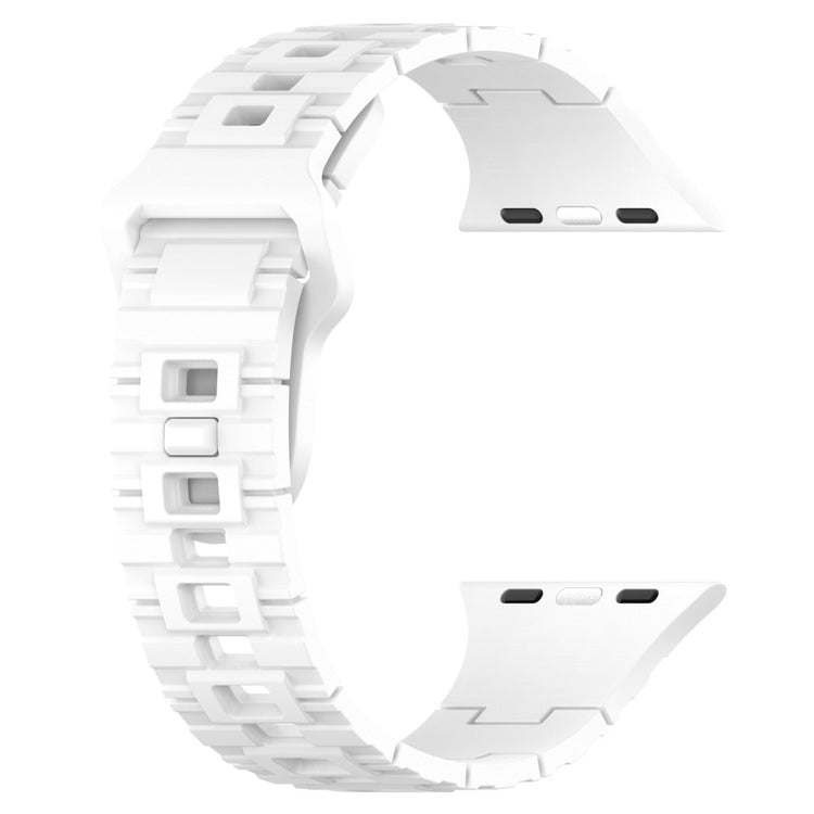 Vildt Sejt Silikone Universal Rem passer til Apple Smartwatch - Hvid#serie_8