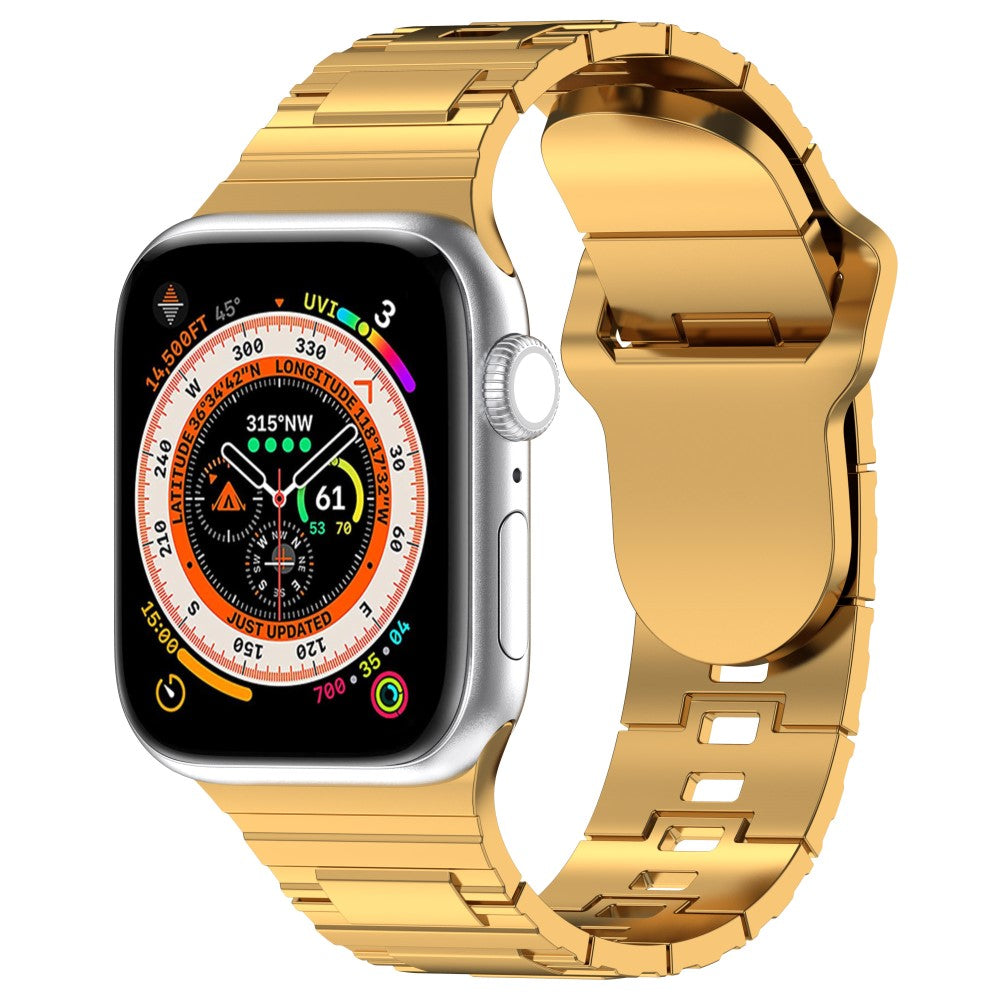 Fantastisk Silikone Universal Rem passer til Apple Smartwatch - Guld#serie_4