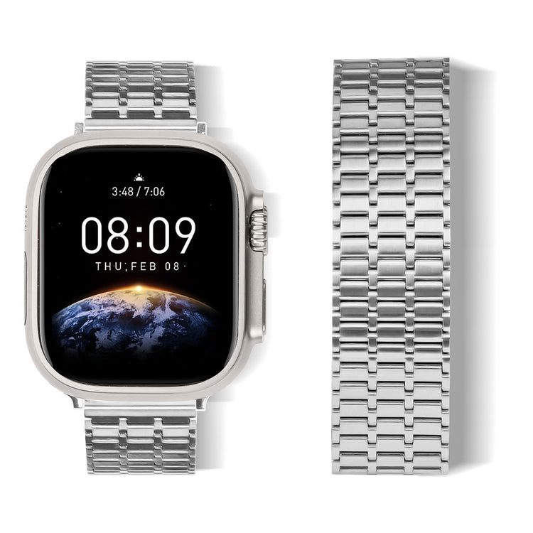 Helt Vildt Elegant Metal Universal Rem passer til Apple Smartwatch - Sølv#serie_299