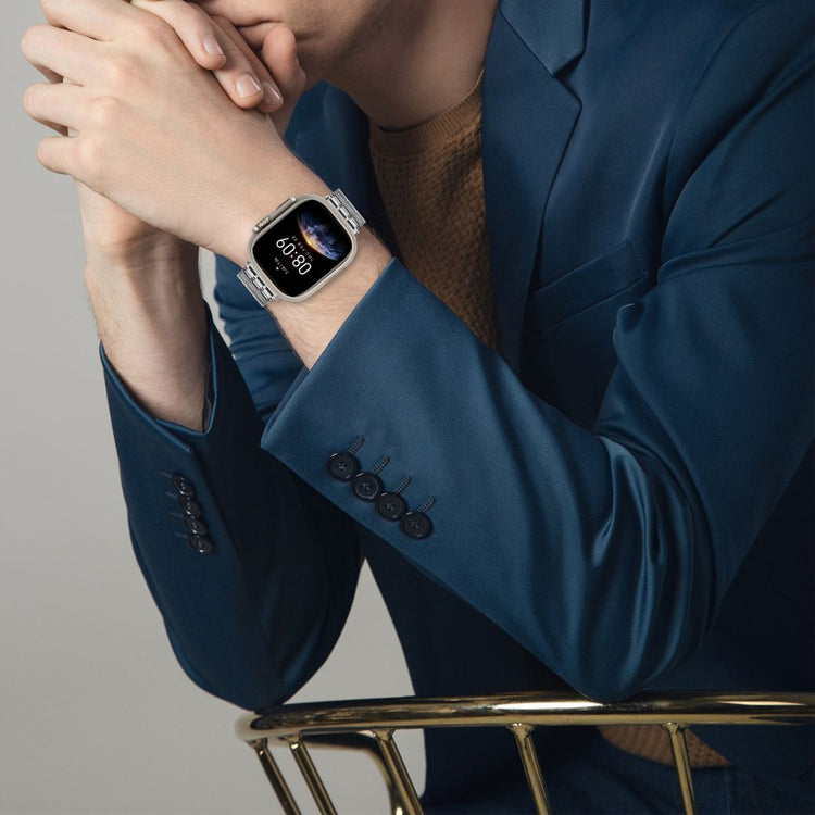 Helt Vildt Elegant Metal Universal Rem passer til Apple Smartwatch - Sølv#serie_299