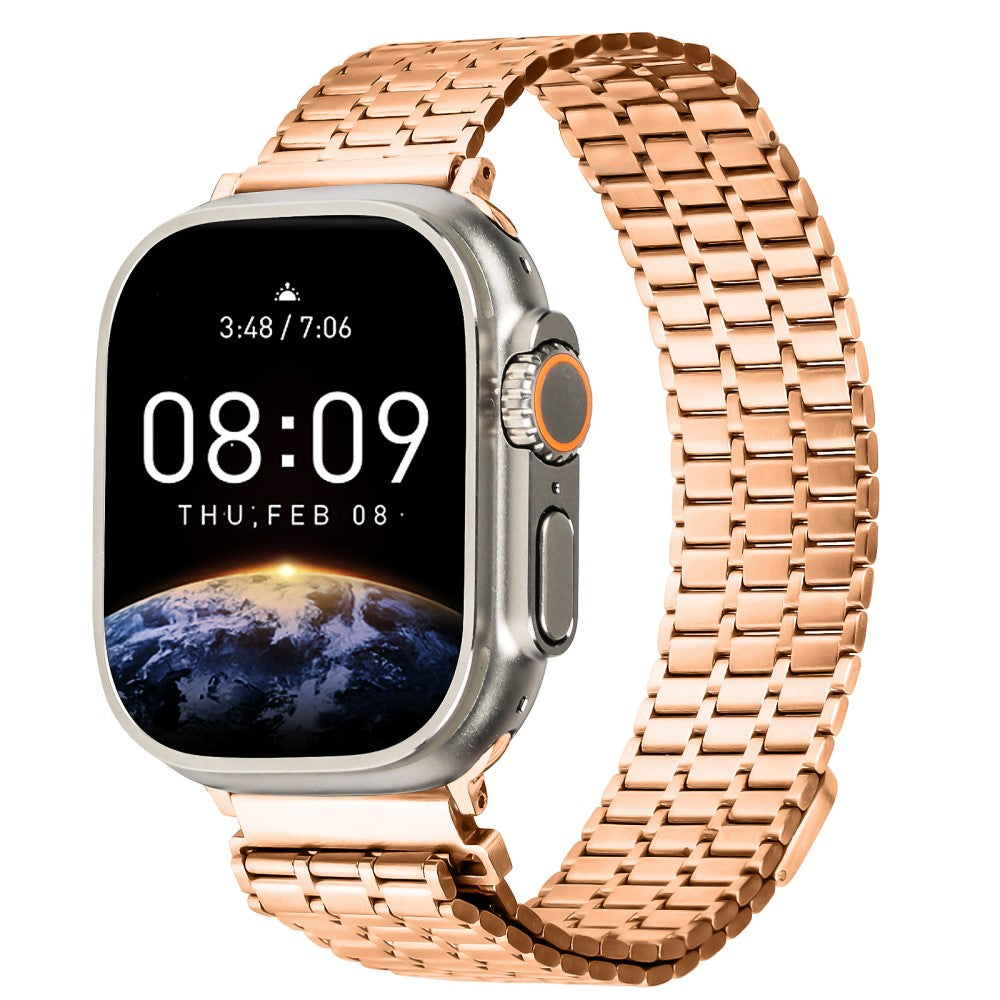 Meget Slidstærk Metal Universal Rem passer til Apple Smartwatch - Pink#serie_2