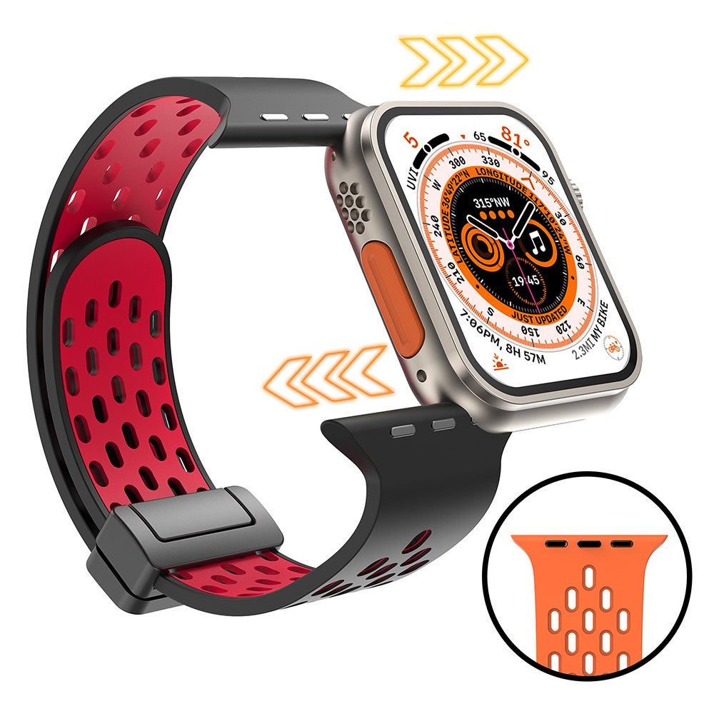 Fortrinligt Silikone Universal Rem passer til Apple Smartwatch - Gul#serie_4