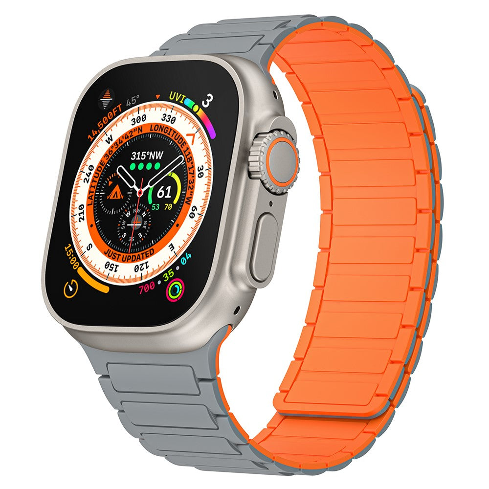 Mega Godt Silikone Universal Rem passer til Apple Smartwatch - Orange#serie_4