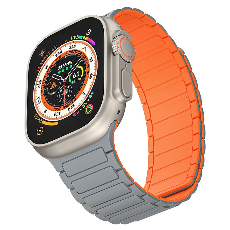 Mega Godt Silikone Universal Rem passer til Apple Smartwatch - Orange#serie_4