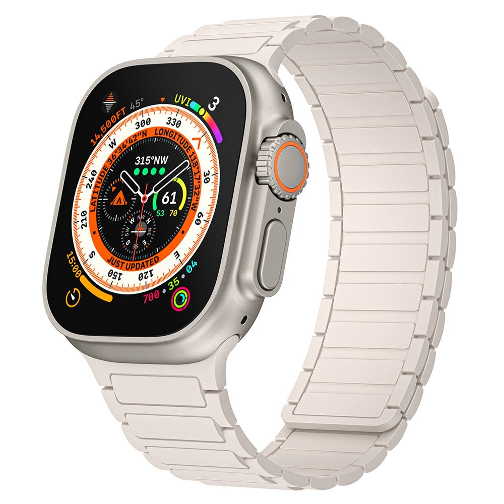 Mega Godt Silikone Universal Rem passer til Apple Smartwatch - Hvid#serie_5
