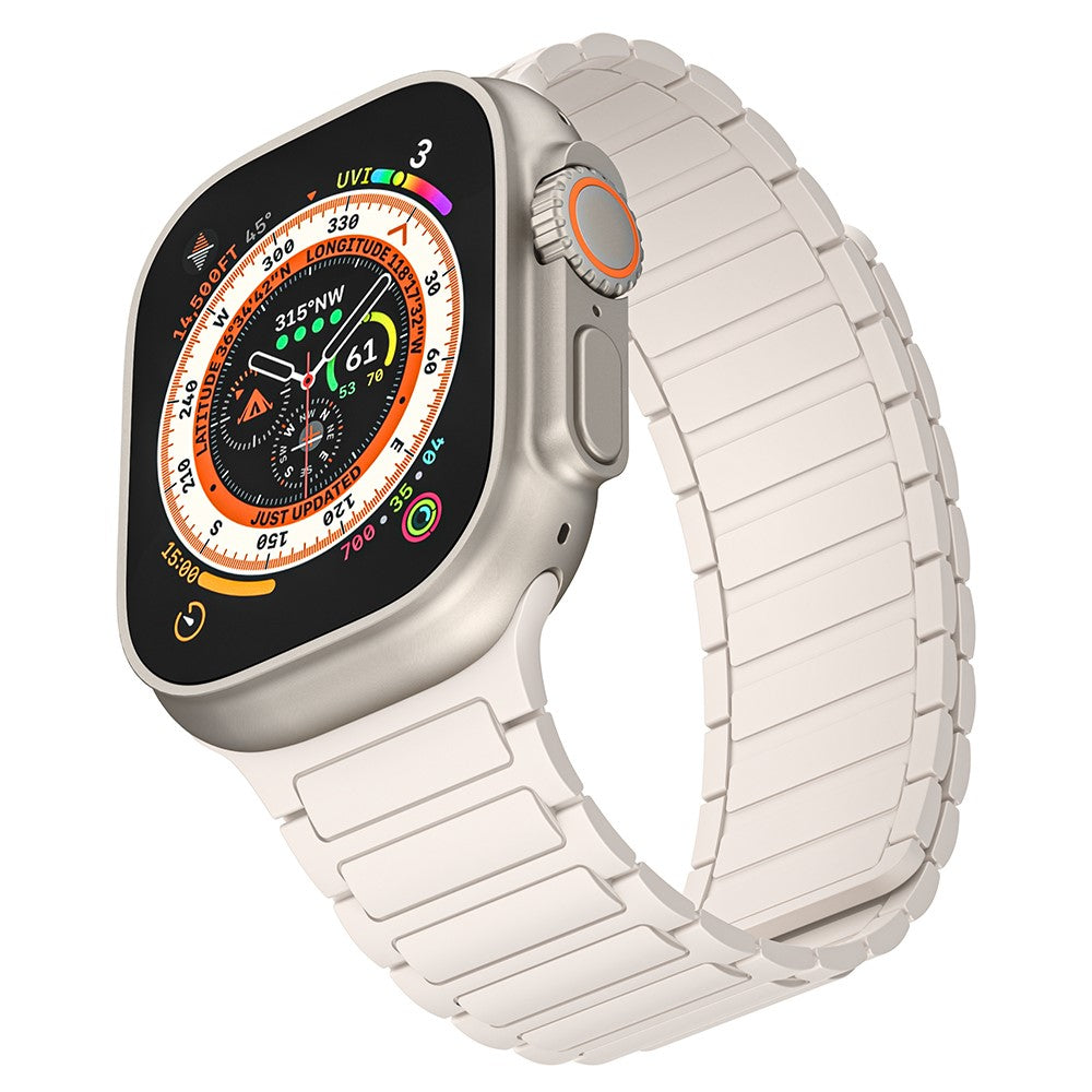 Mega Godt Silikone Universal Rem passer til Apple Smartwatch - Hvid#serie_5