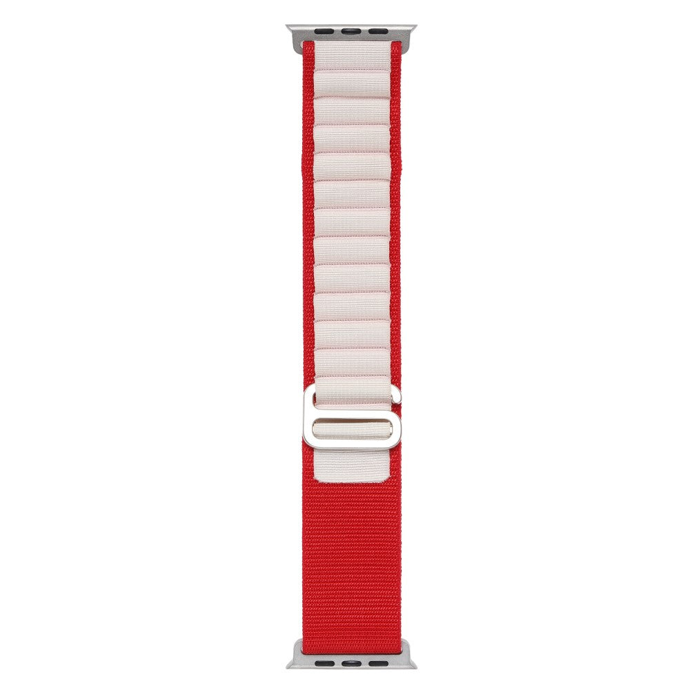Rigtigt Holdbart Nylon Universal Rem passer til Apple Smartwatch - Rød#serie_1