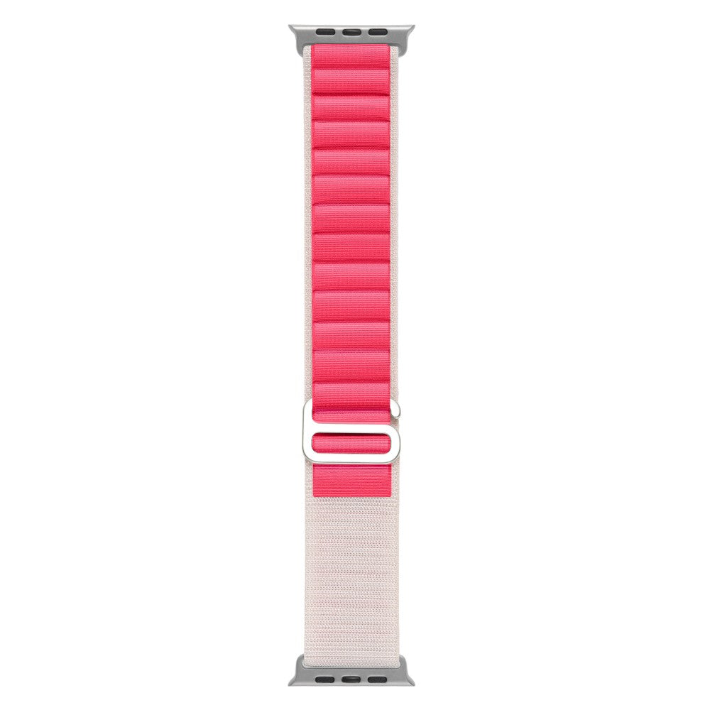 Rigtigt Holdbart Nylon Universal Rem passer til Apple Smartwatch - Pink#serie_11